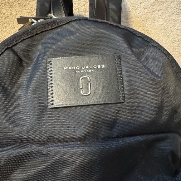 🎒🎒 Marc Jacobs Biker Nylon Black Backpack (silver hardware) - Picture 3 of 4